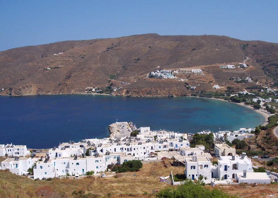 Blick auf Amorgos, Insel der Kykladen