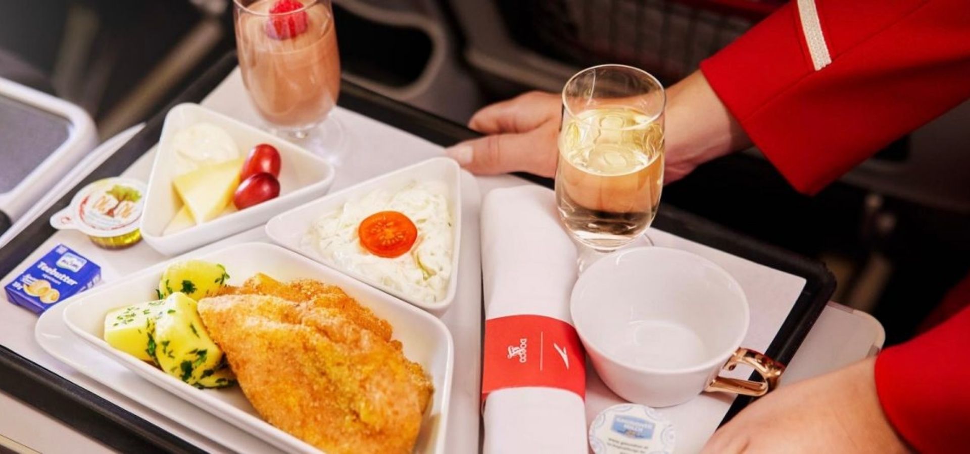 Menu Austrian Airlines Premium Economy