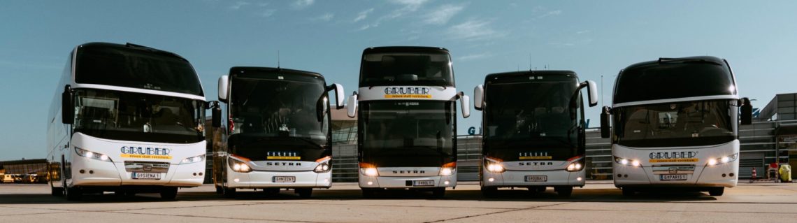 Busflotte 2020 am Flughafen Graz