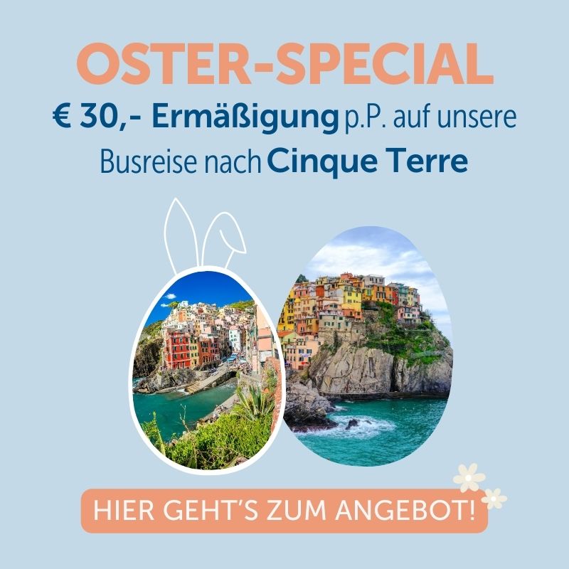 Cinqueterre Ostern Special Hase Angebot