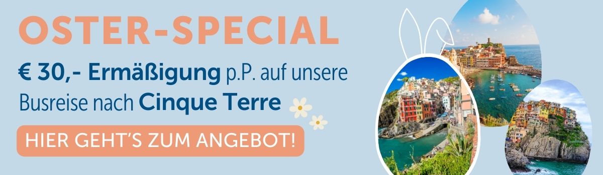 Cinqueterre Ostern Special Hase Angebot