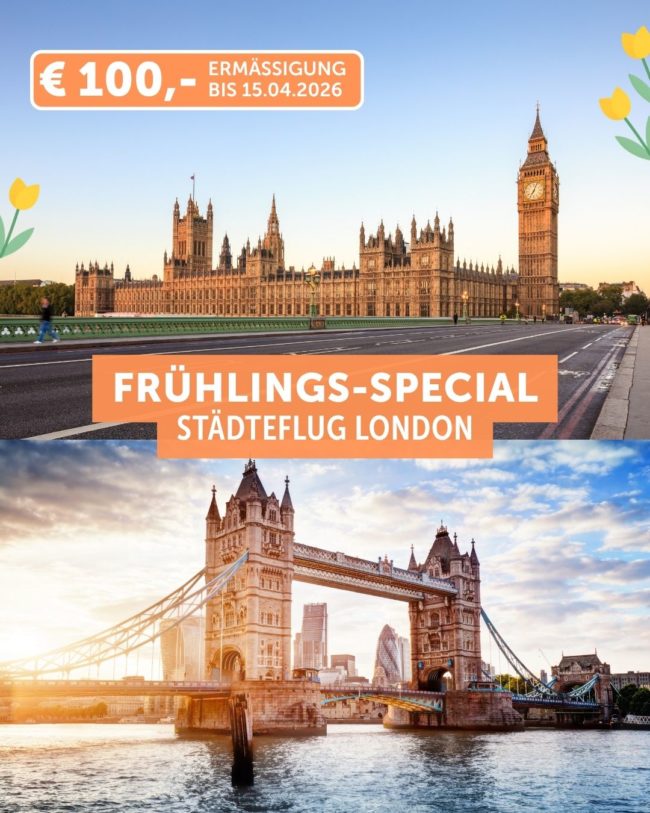 Tower Bridge Big Ben London Frühling Blumen