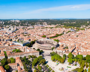Nimes Stadtzentrum