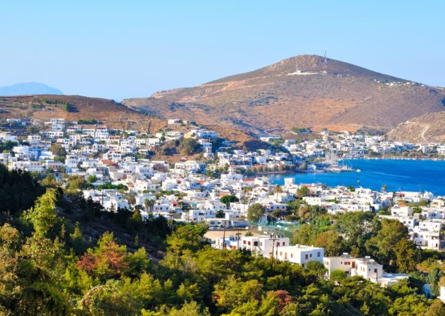 Blick auf Patmos