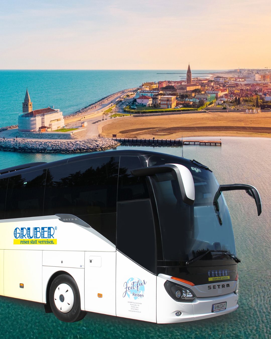 Baederbus vor Caorle