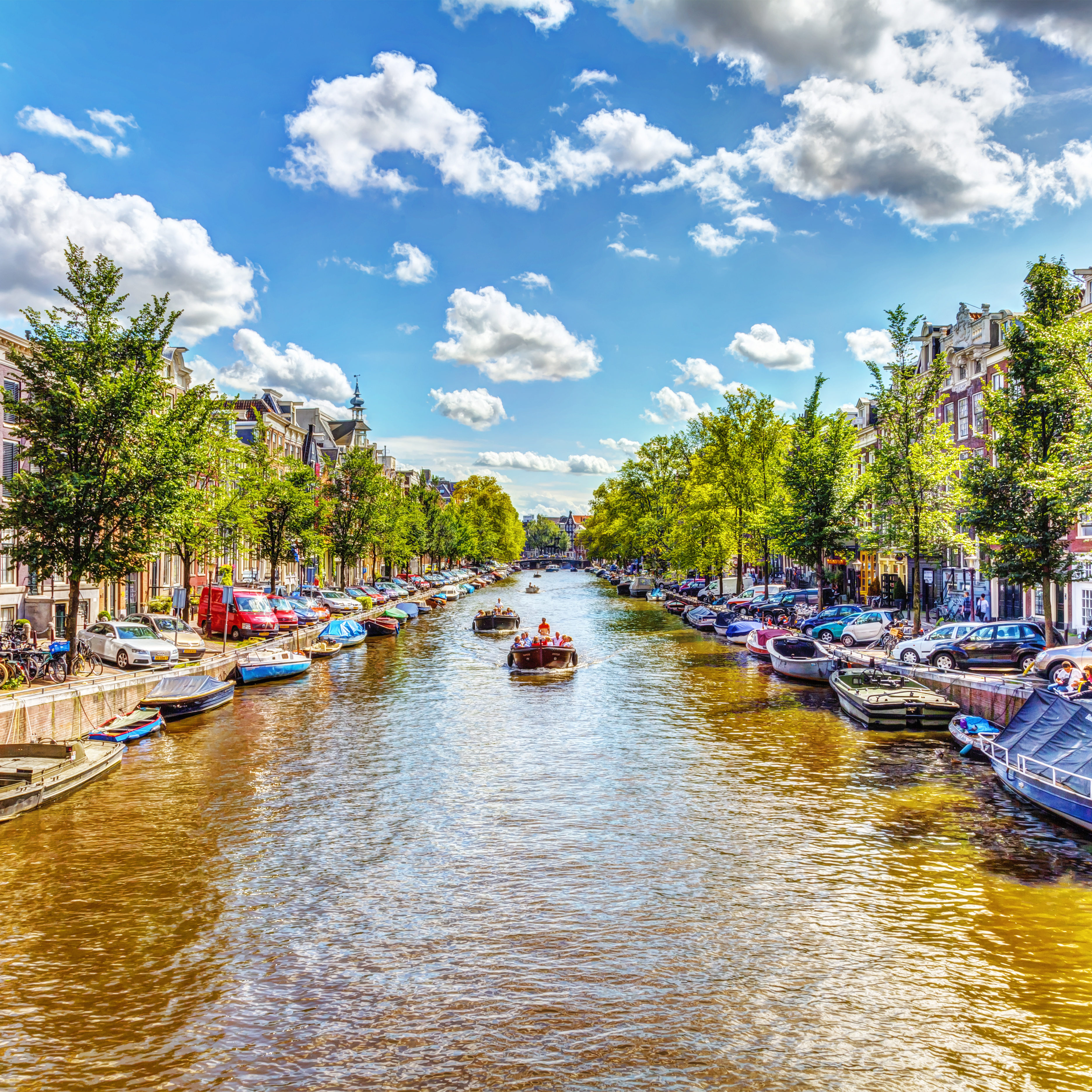 Amsterdam Kanal in den Niederlanden