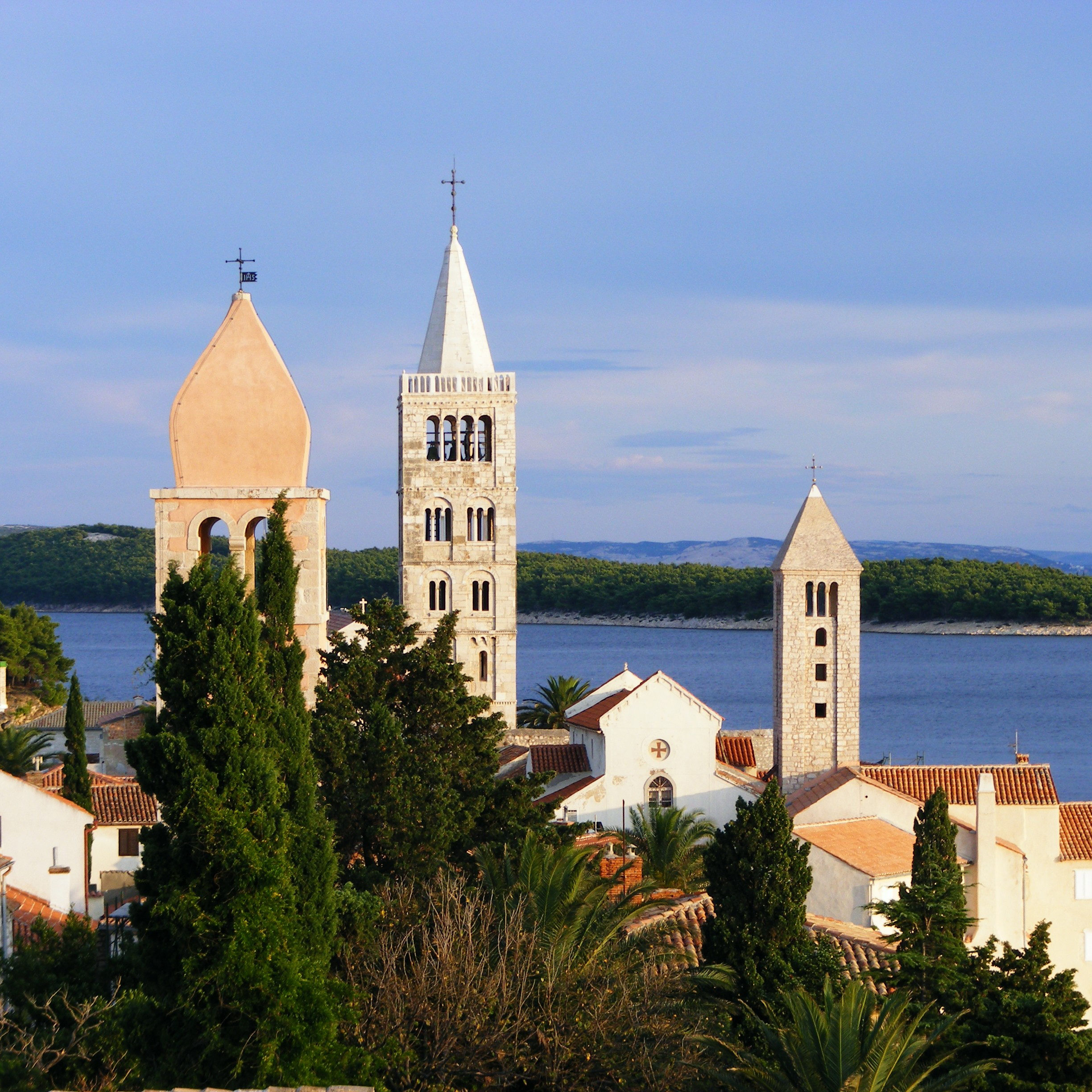 Insel Rab Blick auf Kirche