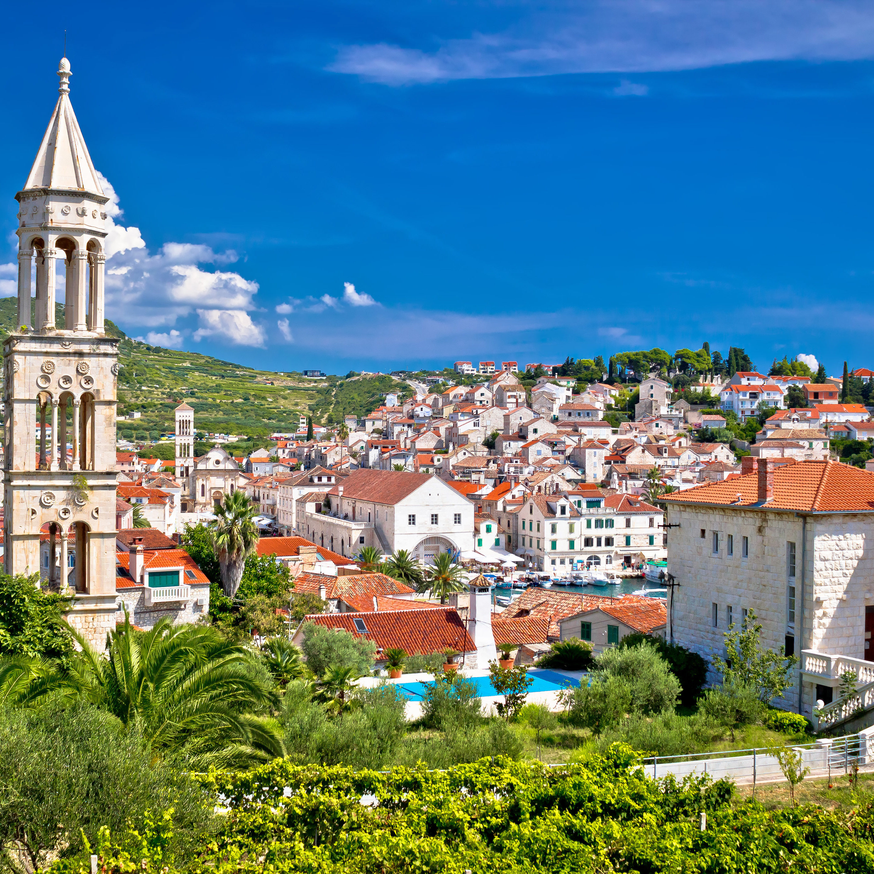 Hvar Blick auf Altstadt