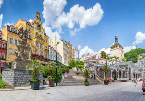 Innenstadt Karlsbad in Tschechien