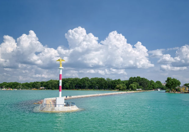 Siofok Balaton Hafen in Ungarn