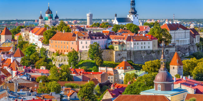 Skyline von Tallin, Estland