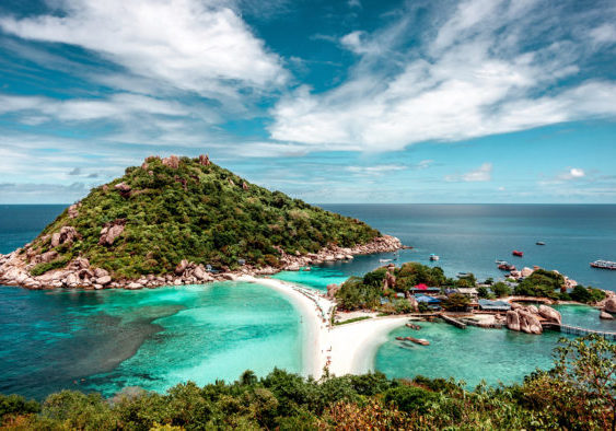 Blcik auf Insel Koh Tao in Thailand