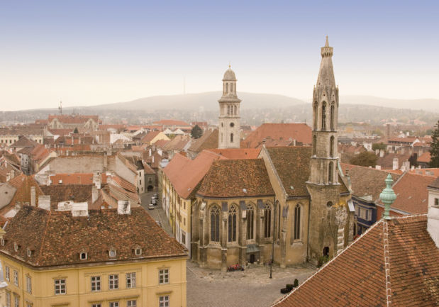 Sporon Altstadt in Ungarn