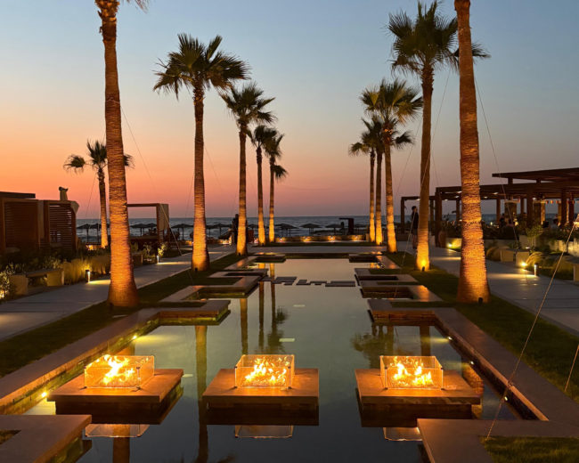 Meer Sonnenuntergang Hotel