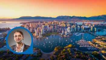 Vancouver Skyline Meer Berge