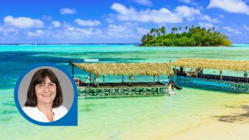 Meer Boote Palmen Cook Islands