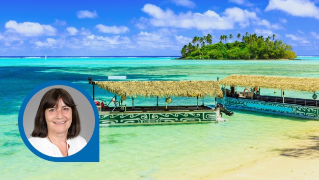 Meer Boote Palmen Cook Islands