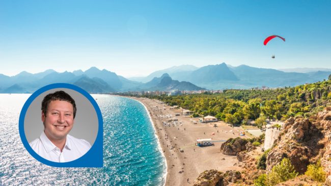 Küste Strand Antalya Berge
