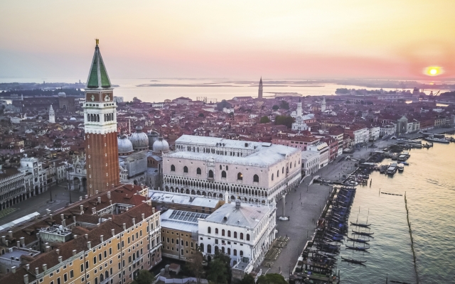Markusplatz, venedig von oben