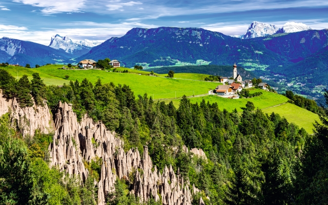 Erdpyramiden am Ritten in Südtirol