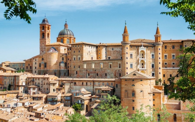 Altes Schloss des Herzogs von Urbino,Italien,Urbino.